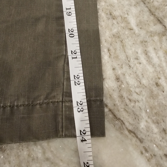 Tommy Hilfiger Olive Green Low Rise Cotton Pants Size 4 - Picture 7 of 7
